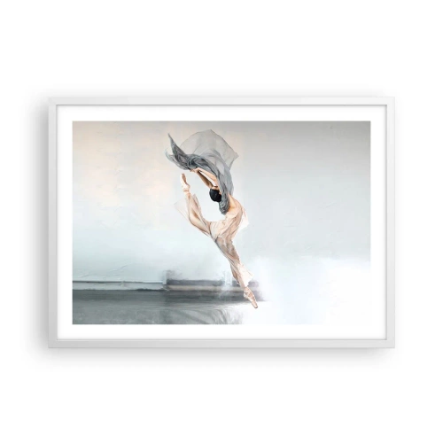 Pôster em moldura branca - Na exultação da dança - 70x50 cm