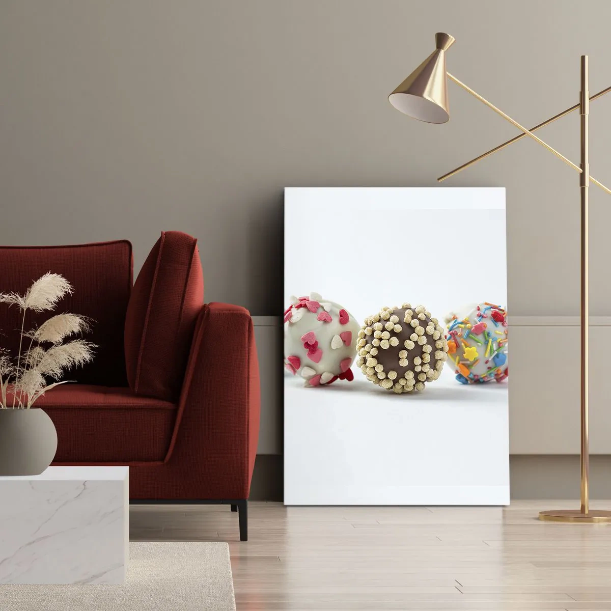 Quadro em tela - A vida pode ser doce - 55x100 cm