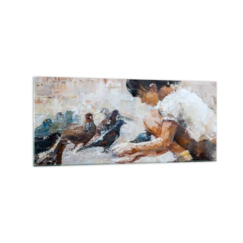 Quadro em vidro - Pequenos e queridos - 120x50 cm