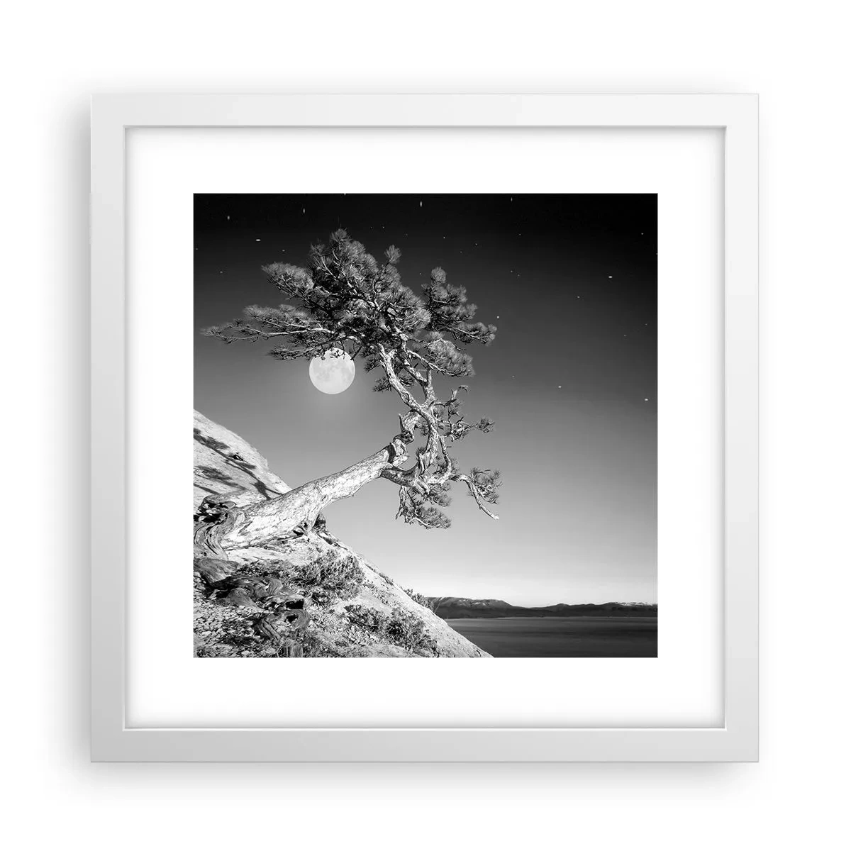 Pôster em moldura branca - Guerreira vitoriosa - 30x30 cm