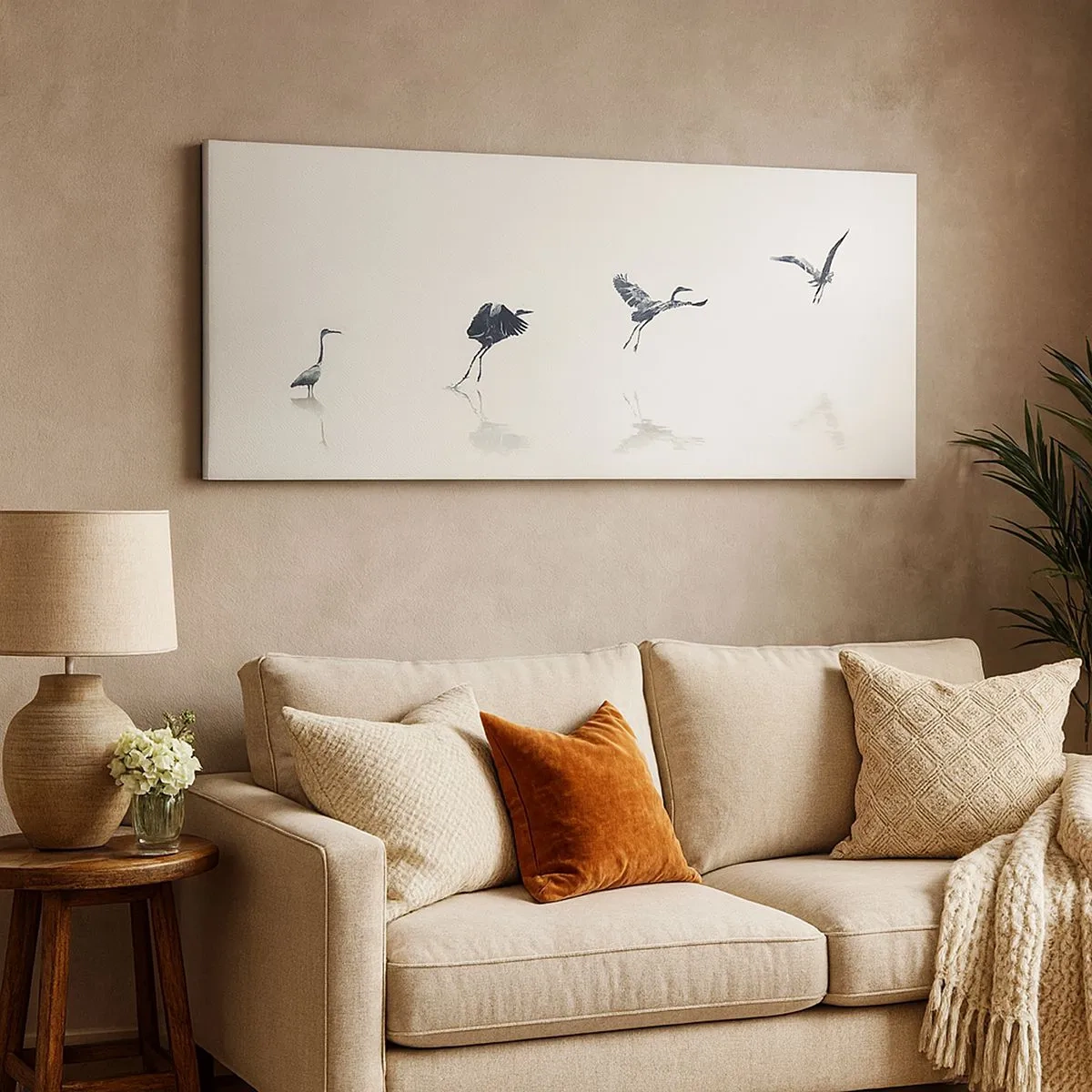 Quadro em tela - Quatro passos simples - 100x40 cm