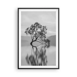 Pôster com moldura preta - Existe um país assim - 61x91 cm