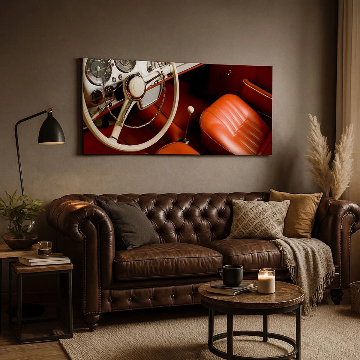Quadro em tela - Luxo vintage - 100x40 cm
