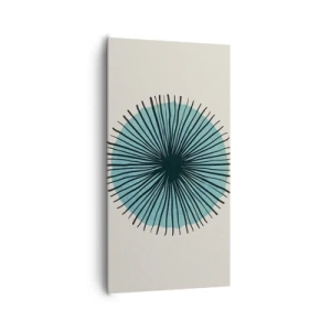 Quadro em tela - Radiante sobre o azul - 65x120 cm