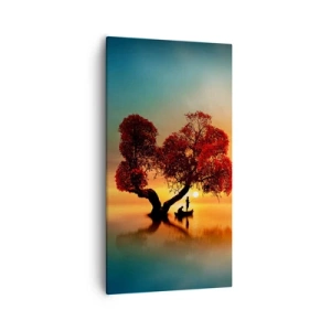 Quadro em tela - A distância e o silêncio do mundo - 55x100 cm