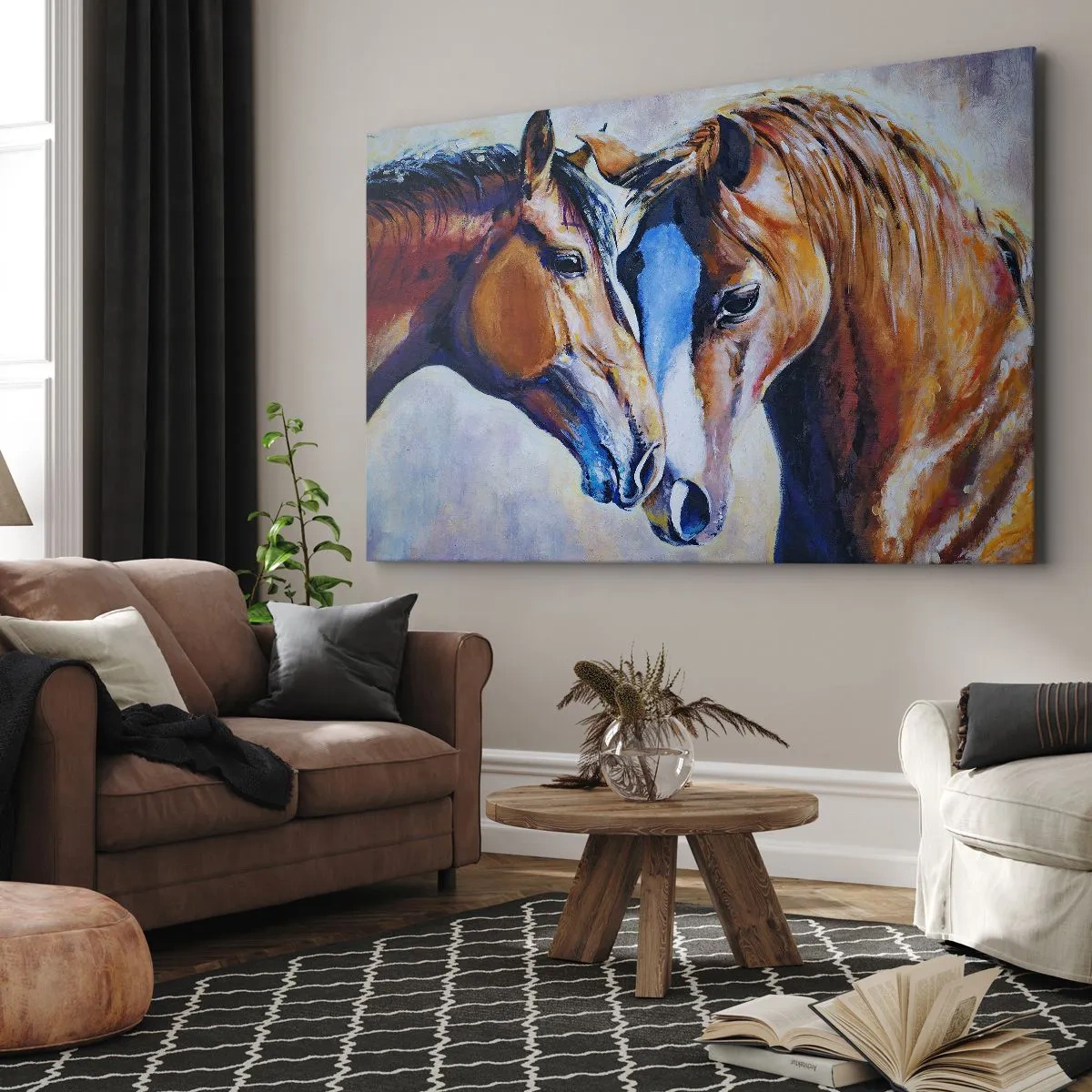 Quadro em tela - Isso é amizade? Isso é amor? - 120x80 cm
