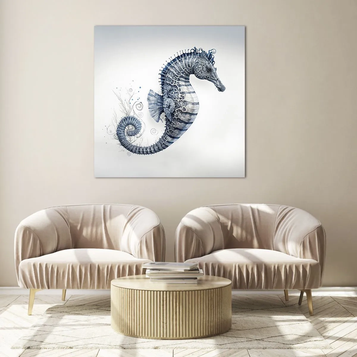 Quadro em vidro - Uma piada sutil da natureza - 70x70 cm