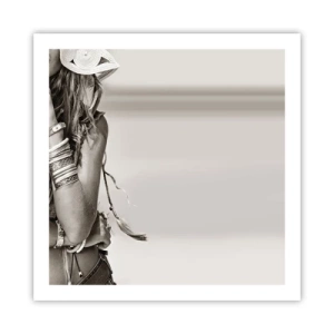 Pôster - Como uma menina - 60x60 cm