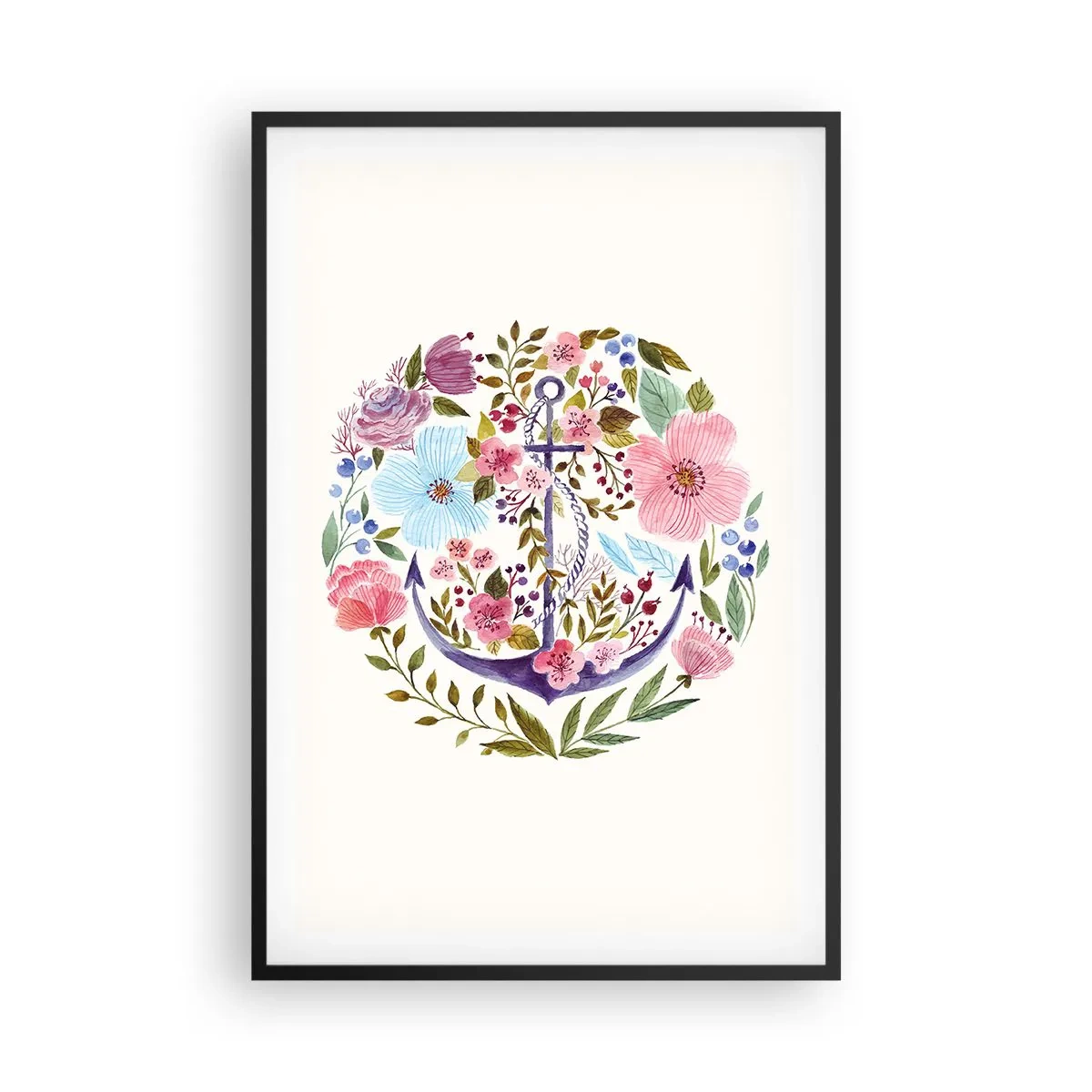 Pôster com moldura preta - O bom sonho de um marinheiro - 61x91 cm