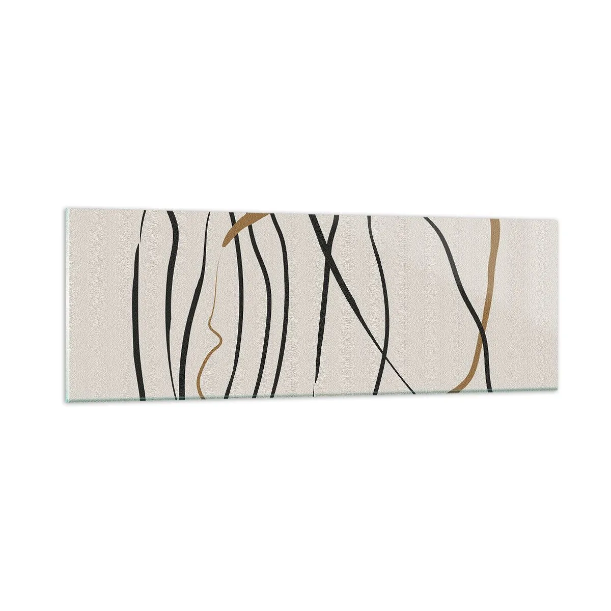 Quadro em vidro - Composição – dança em loop - 90x30 cm