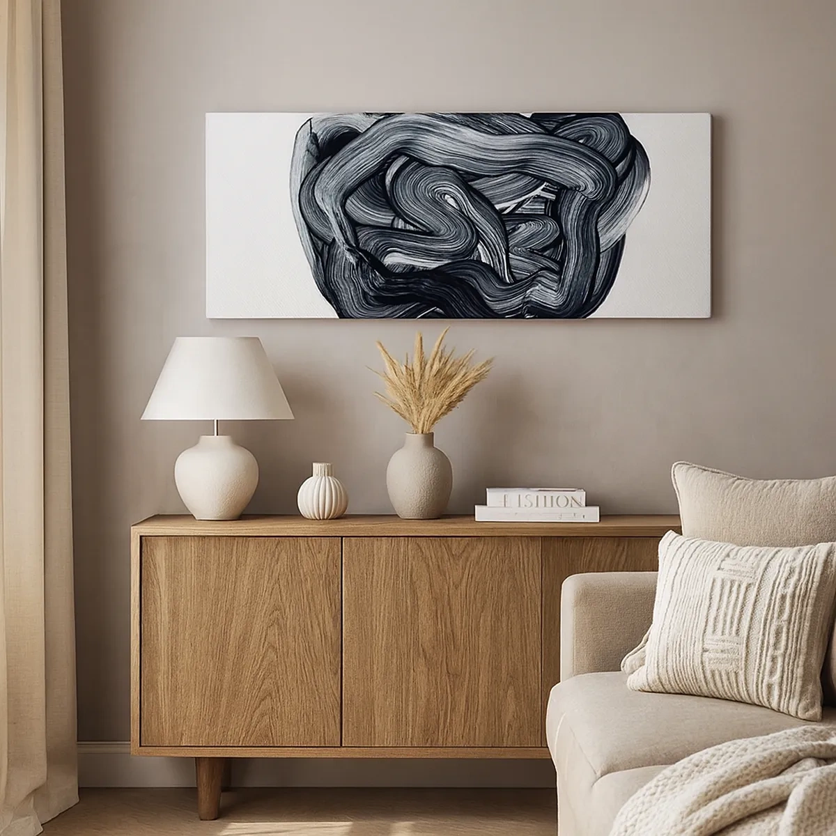 Quadro em tela - Não é assim tão simples - 30x30 cm