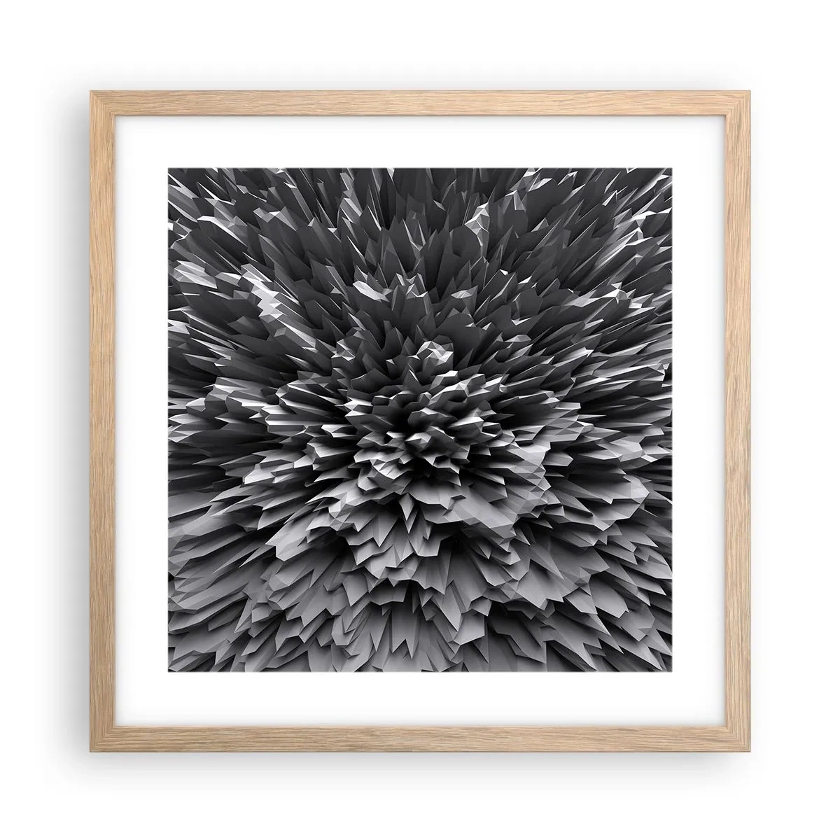 Pôster com moldura de carvalho claro - Não pode ficar mais difícil do que isso - 40x40 cm