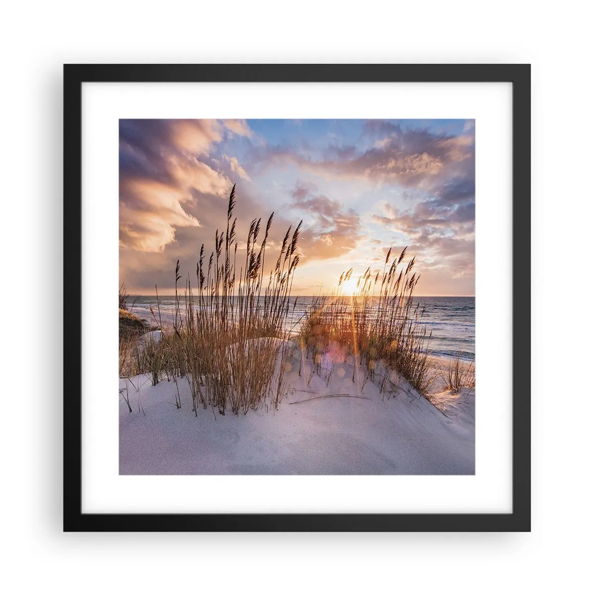 Pôster com moldura preta - Adeus ao sol e ao vento - 40x40 cm