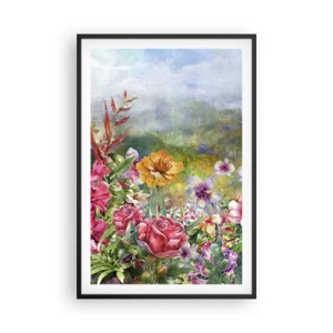 Pôster com moldura preta - O jardim que enlouqueceu - 61x91 cm