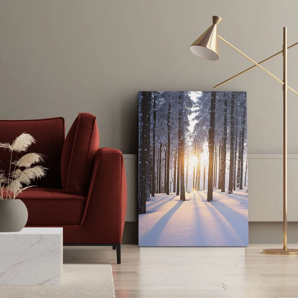 Quadro em tela - Preto no branco - 50x70 cm