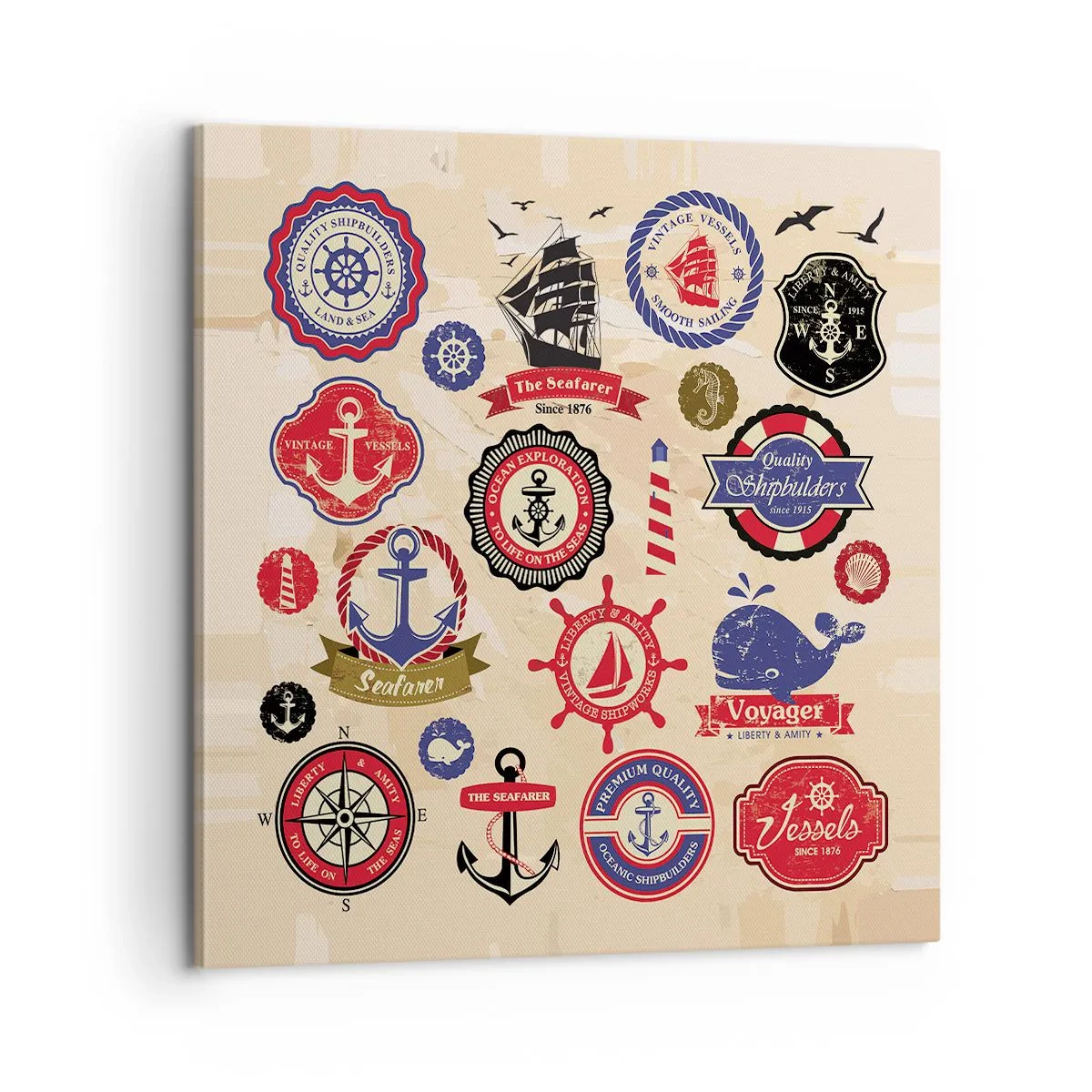 Quadro em tela - Irmandade da vela - 60x60 cm