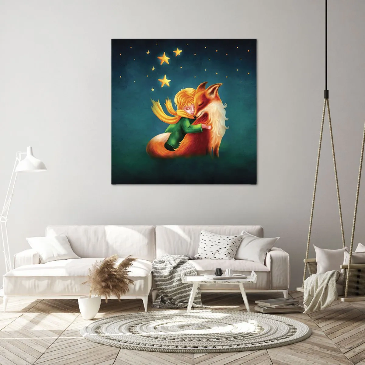 Quadro em tela - O Pequeno Príncipe - 60x60 cm
