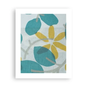 Pôster - Entre as folhas azuis - 40x50 cm