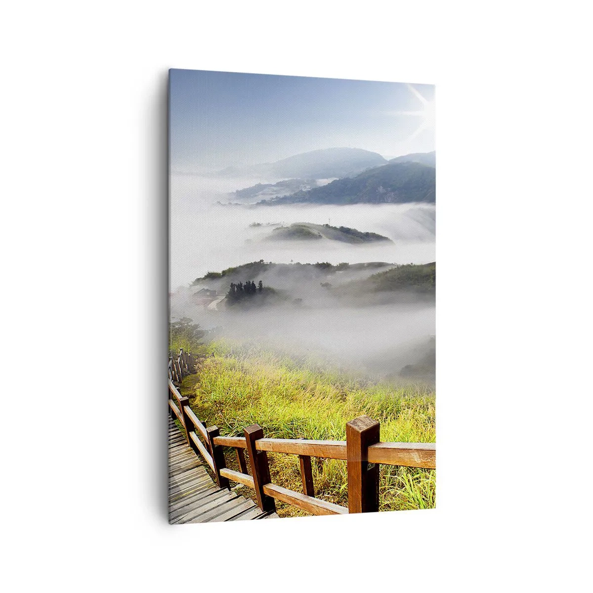 Quadro em tela - Tecido de brilho e névoa - 80x120 cm