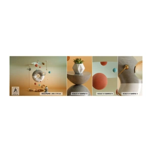 Amostra de papel de parede autocolante Deluxe Sticker - Nada pode acontecer - Abstração, Surrealismo, 3D - 100x30 cm