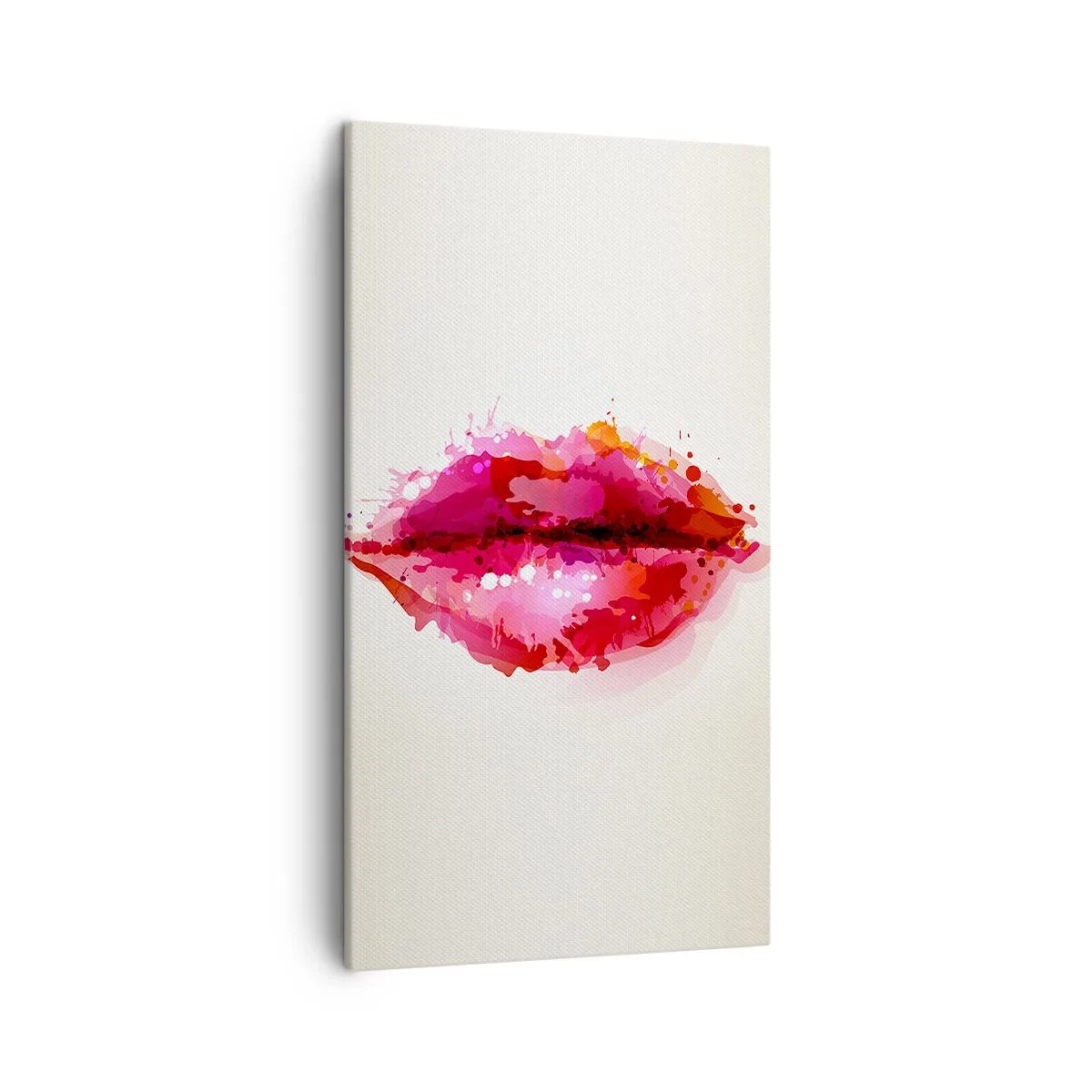 Quadro em tela - Mais vermelho que o vermelho - 45x80 cm