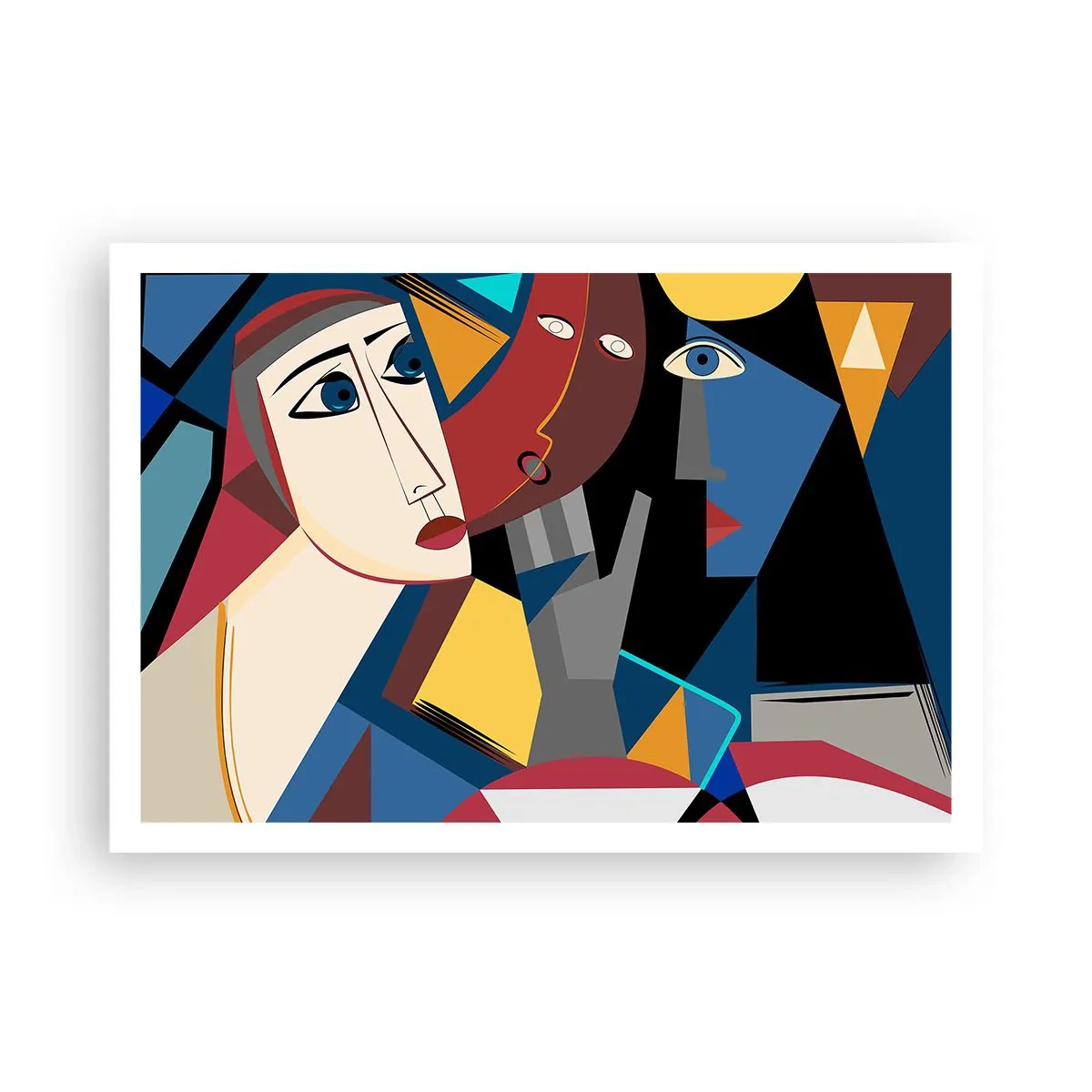 Pôster - Uma conversa entre cubistas - 100x70 cm
