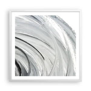 Pôster em moldura branca - Composição orbital - 60x60 cm
