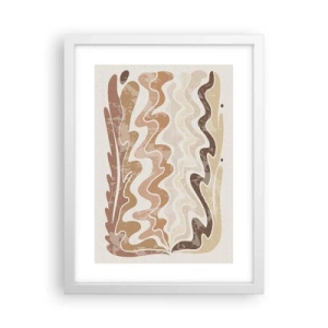 Pôster em moldura branca - Boa energia – boas emoções - 30x40 cm