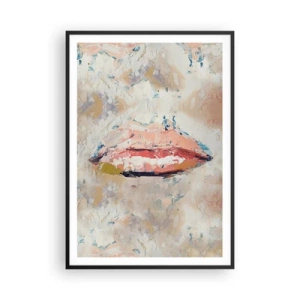 Pôster com moldura preta - Desperta os sentidos - 70x100 cm