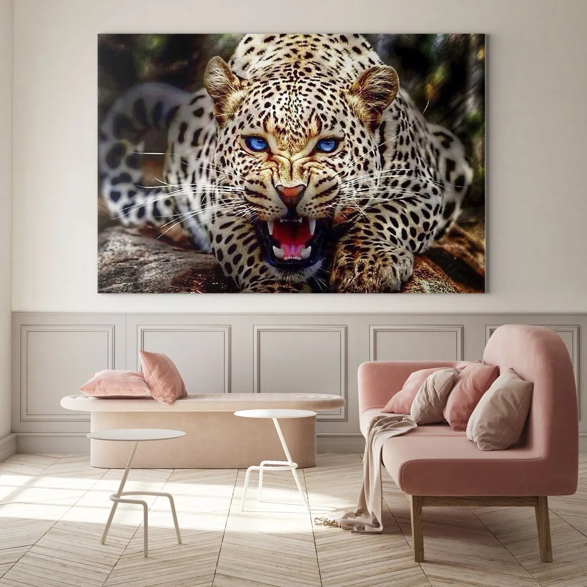 Quadro em vidro - A raiva não afeta a beleza - 100x70 cm