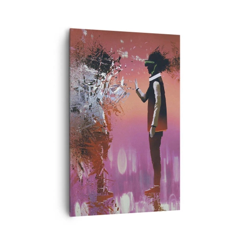 Quadro em tela - É possível olhar para dentro de si mesmo? - 80x120 cm