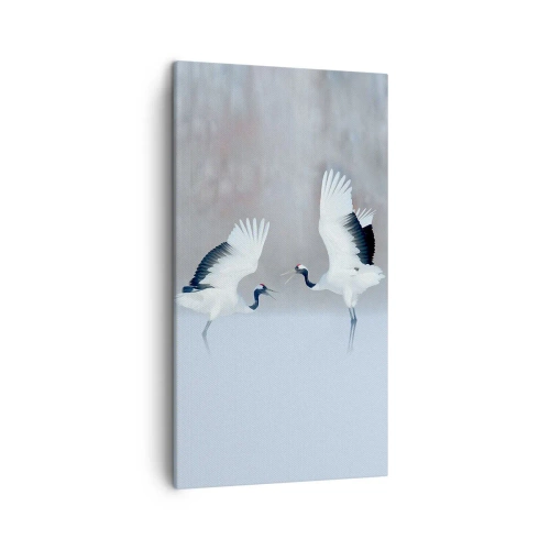 Quadro em tela - Dança no nevoeiro - 45x80 cm