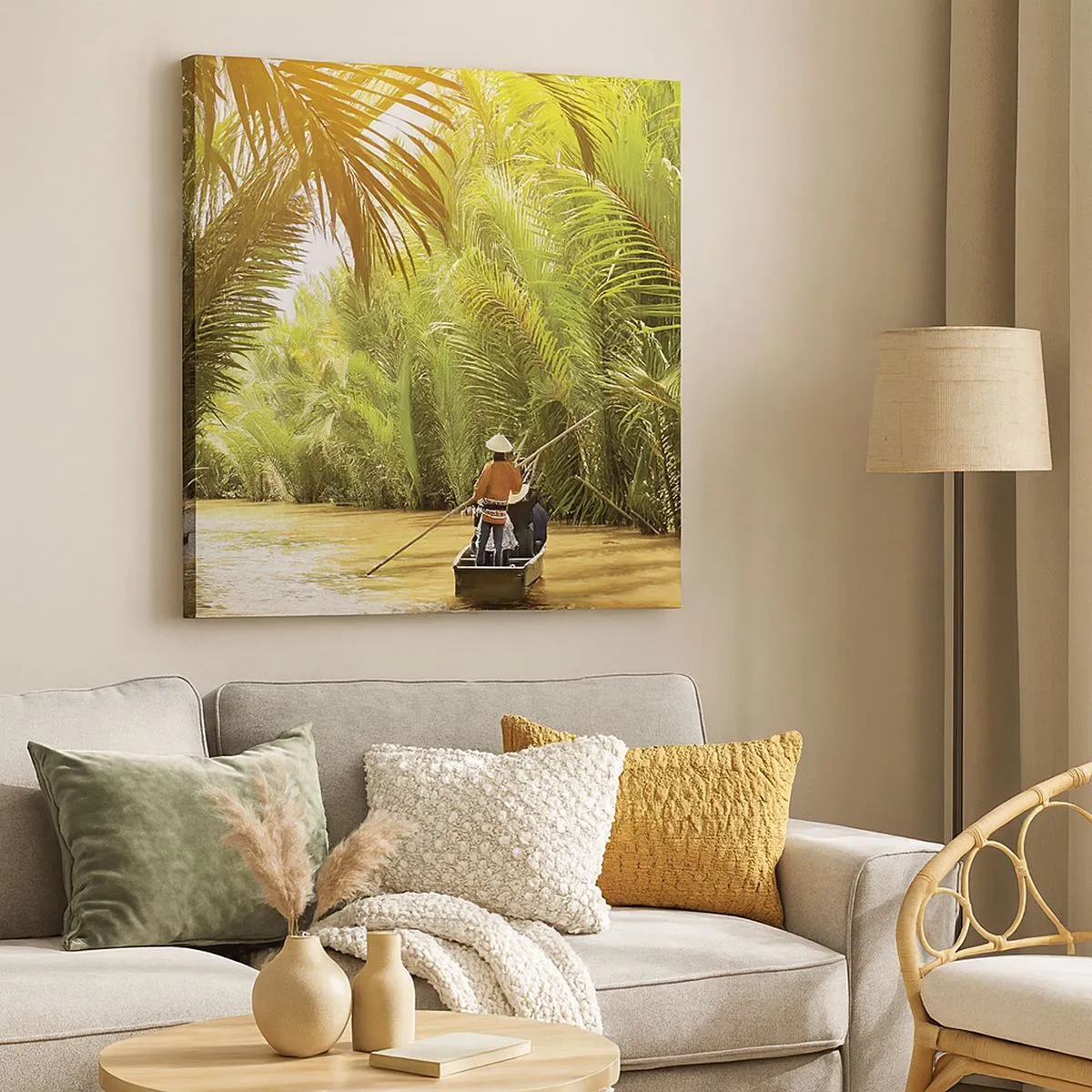 Quadro em tela - Desfiladeiro das palmeiras - 30x30 cm