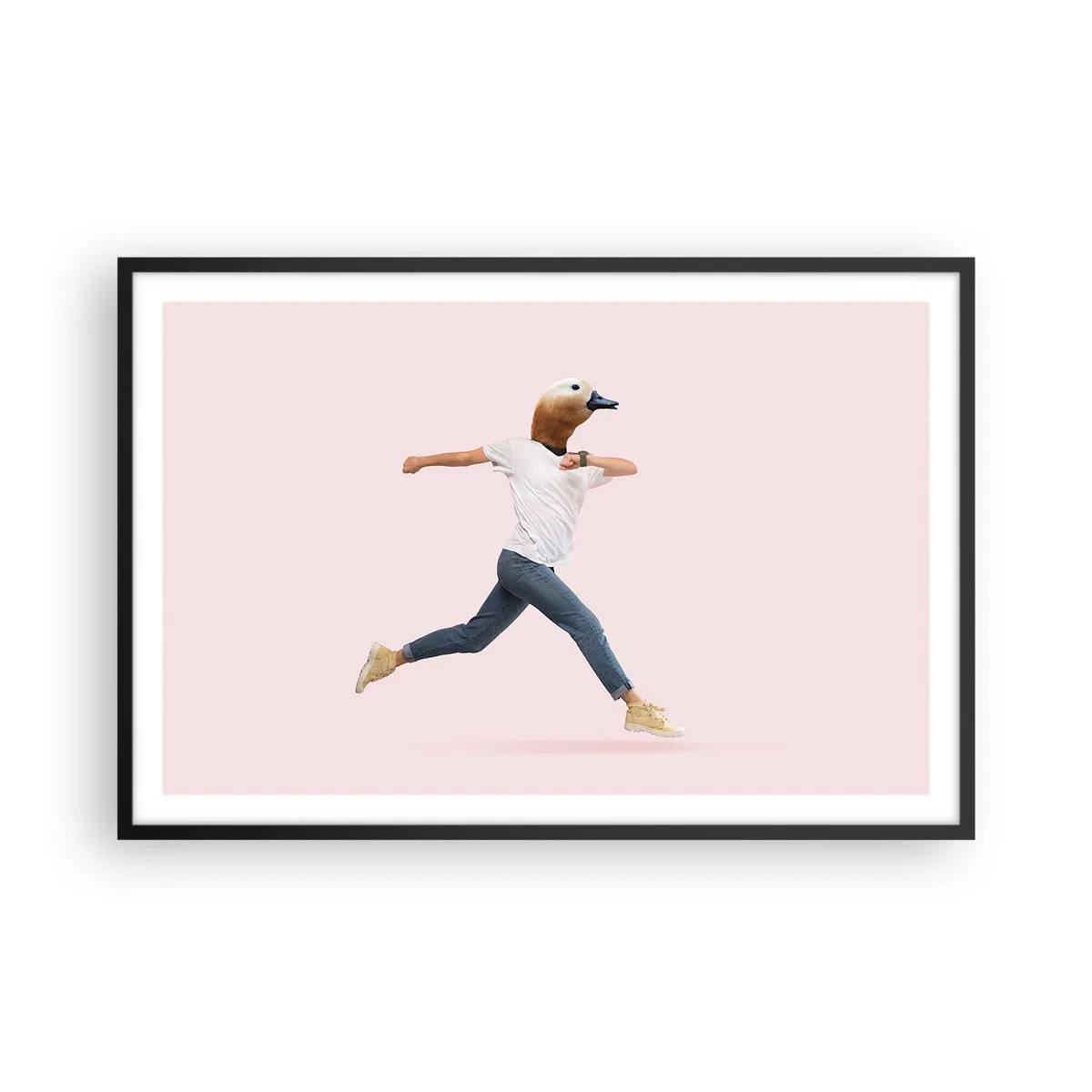 Pôster com moldura preta - Uma pitada de absurdo - 91x61 cm