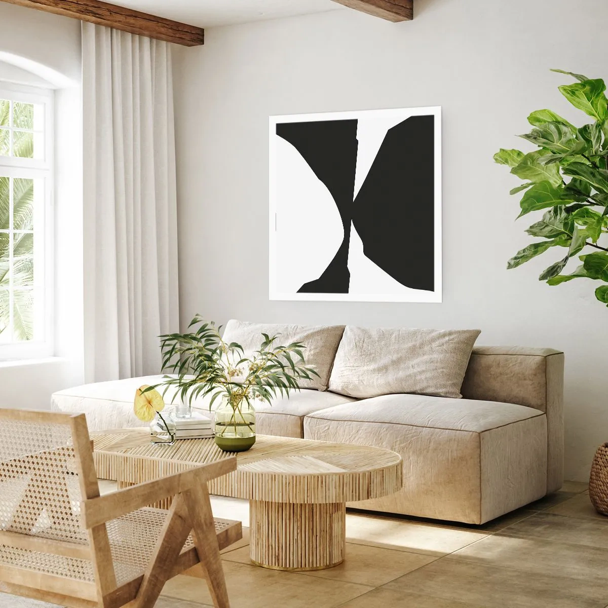 Pôster - Positivo negativo - 60x60 cm