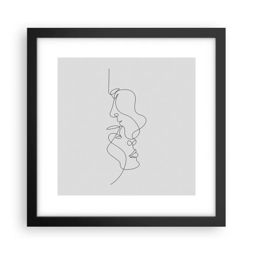 Pôster com moldura preta - O calor dos desejos amargos - 30x30 cm