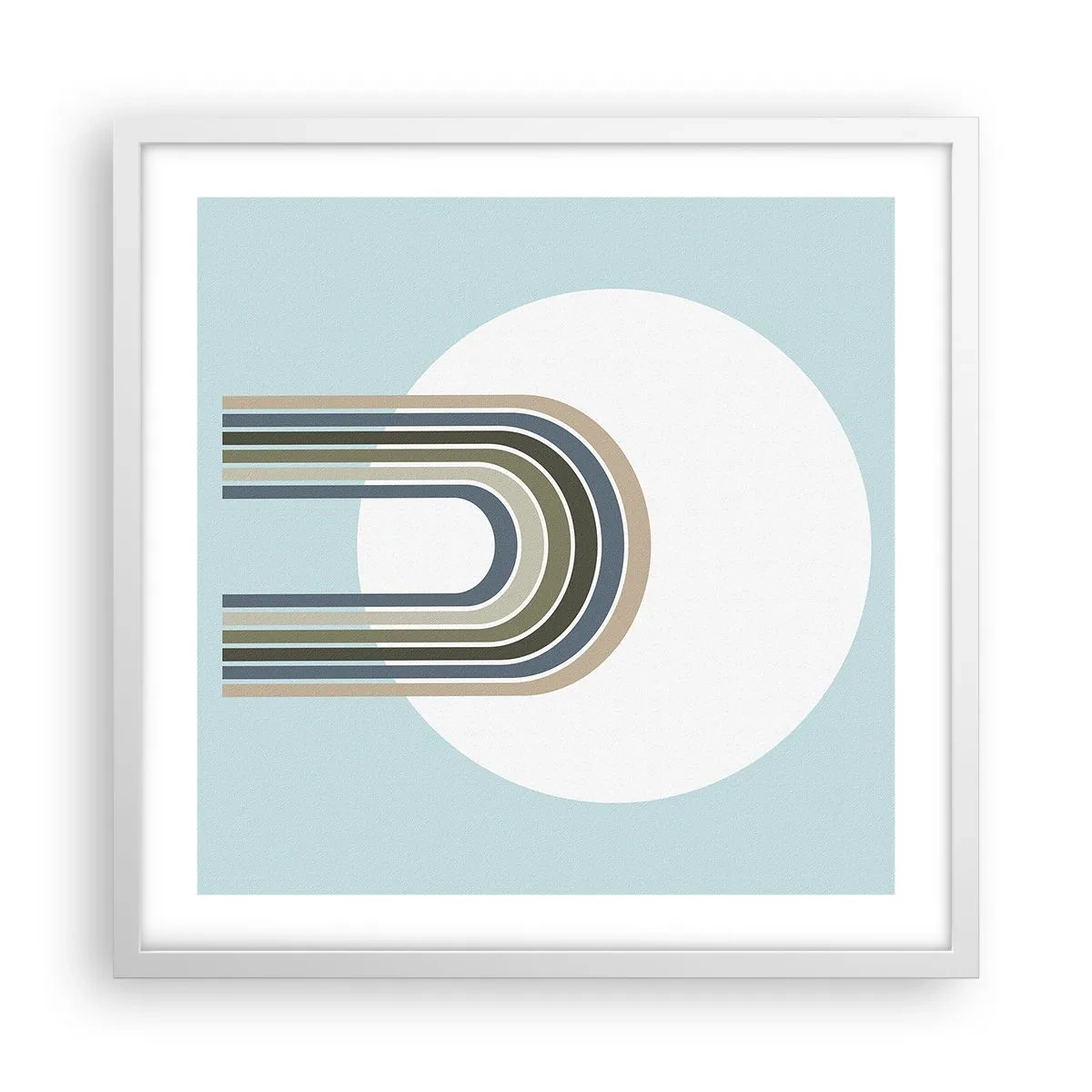 Pôster em moldura branca - Atração irresistível - 50x50 cm