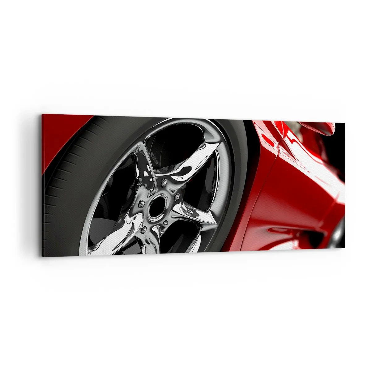 Quadro em tela - Projetado para a velocidade - 120x50 cm