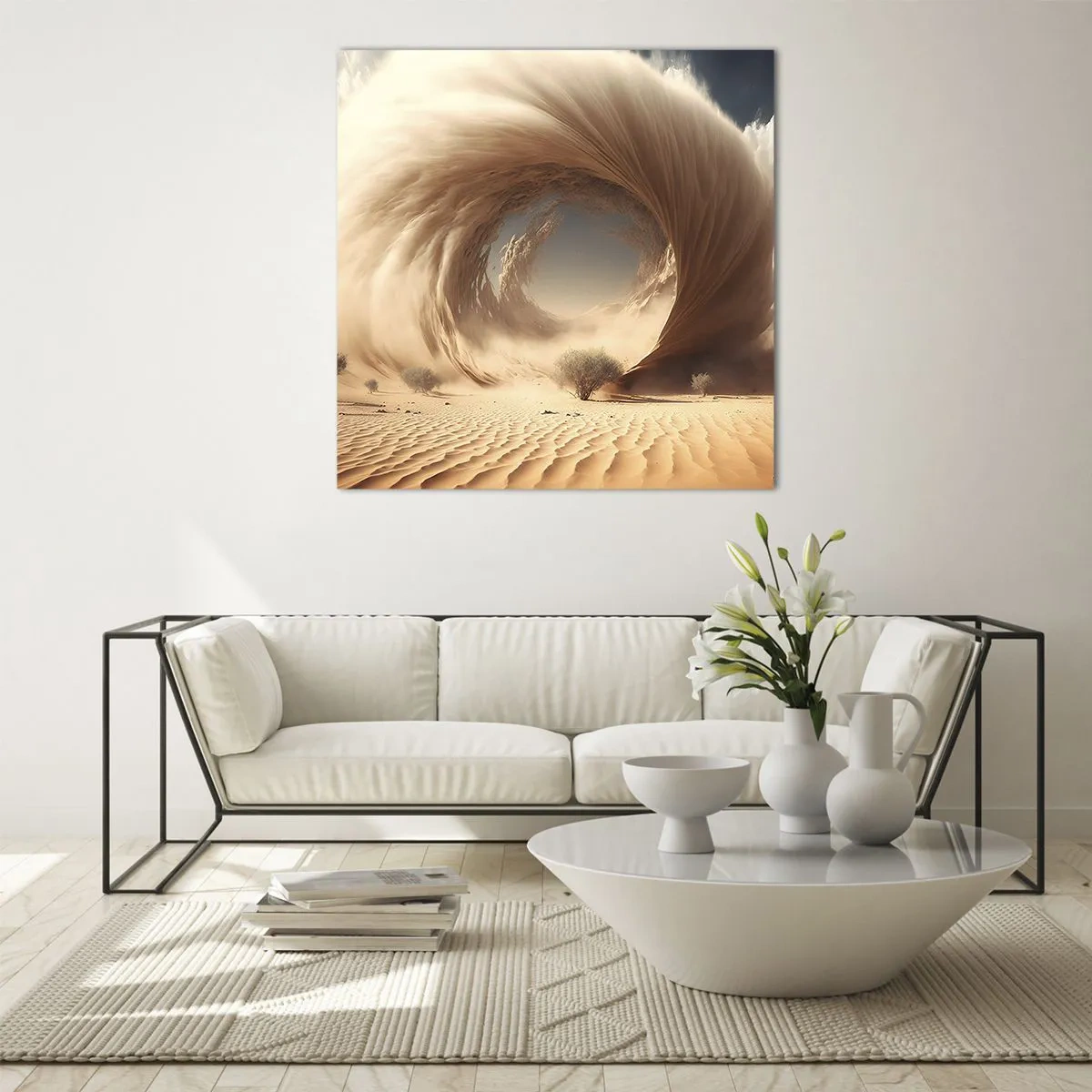 Quadro em vidro - Portal aberto - 30x30 cm