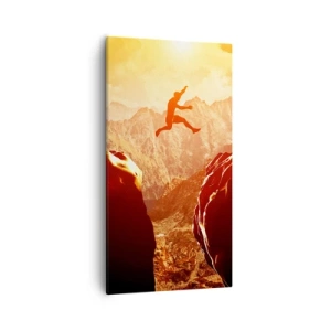 Quadro em tela - Superando os limites - 55x100 cm