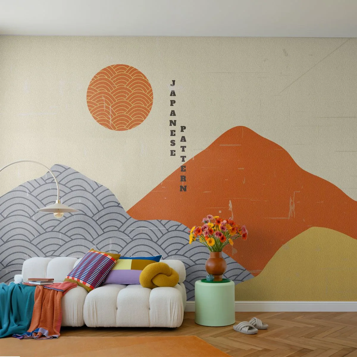Papel de Parede Premium Sand - No espírito japonês - Asiático, japonês, Paisagem - 100x70 cm