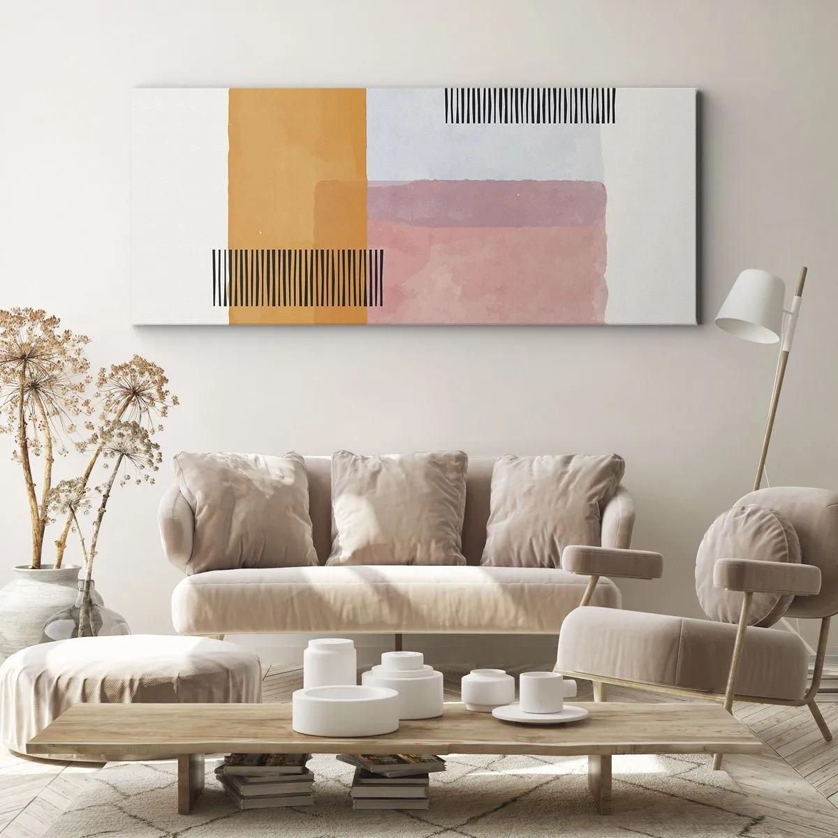 Quadro em tela - De canto a canto - 90x30 cm