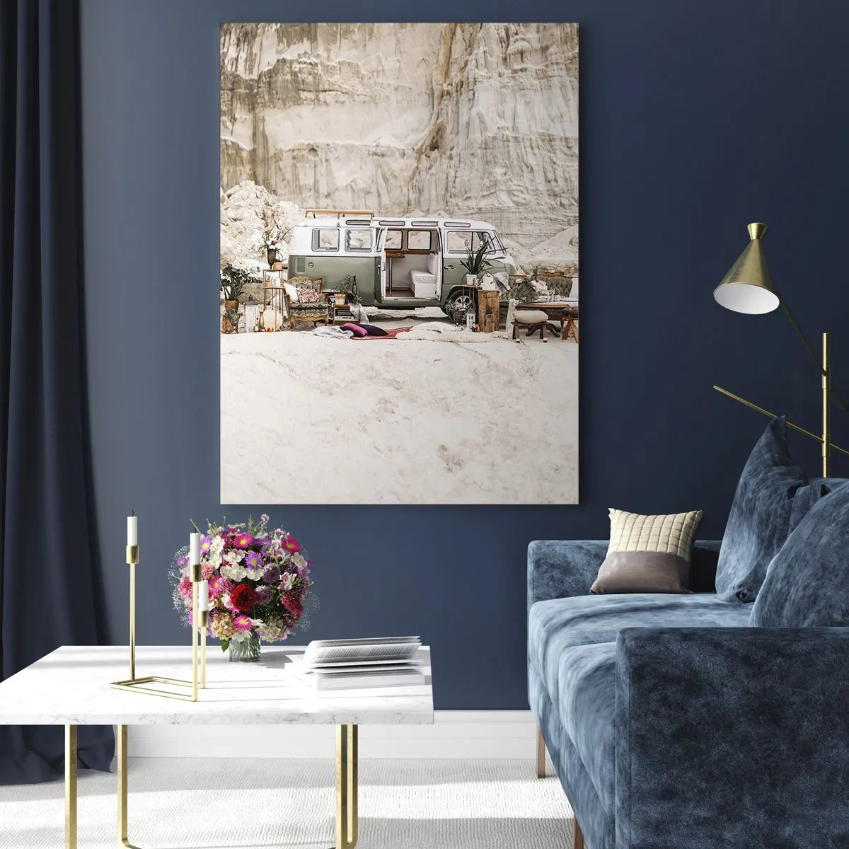 Quadro em vidro - É hora de começar a jornada - 70x100 cm