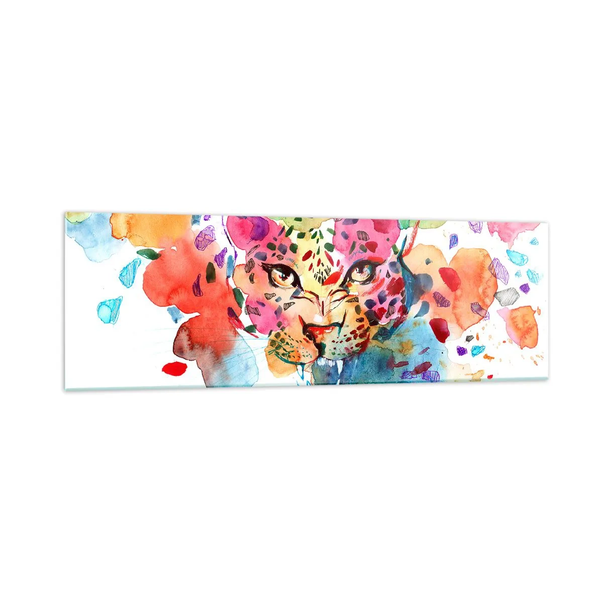 Quadro em vidro - A Bela e a Fera - 160x50 cm