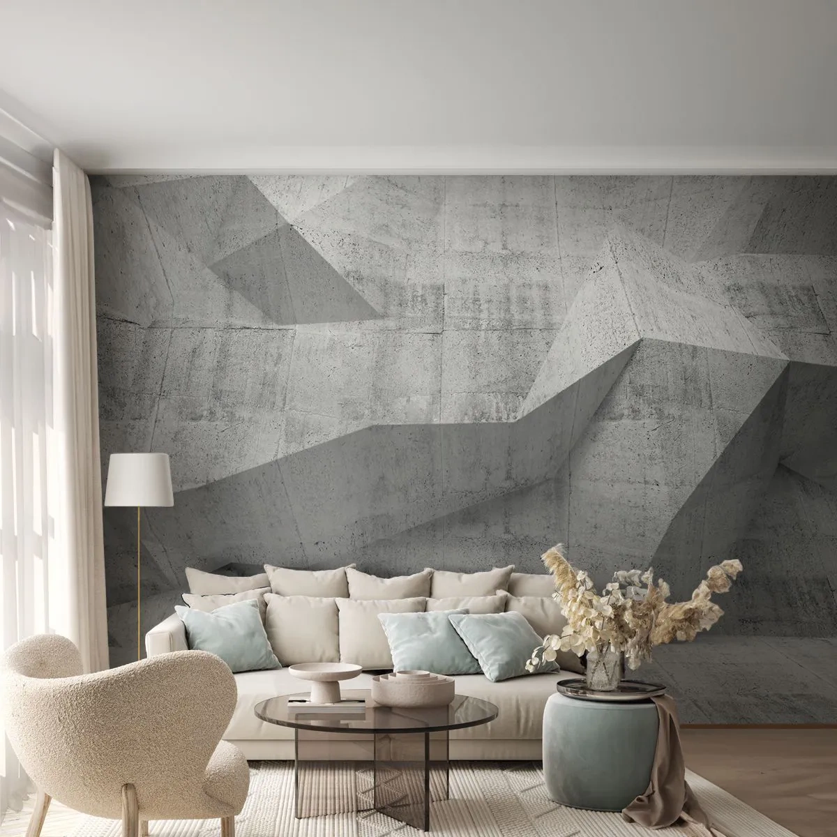 Papel de Parede Standard Eco - Um verdadeiro desafio - Abstração, Pedaço, 3D - 400x280 cm