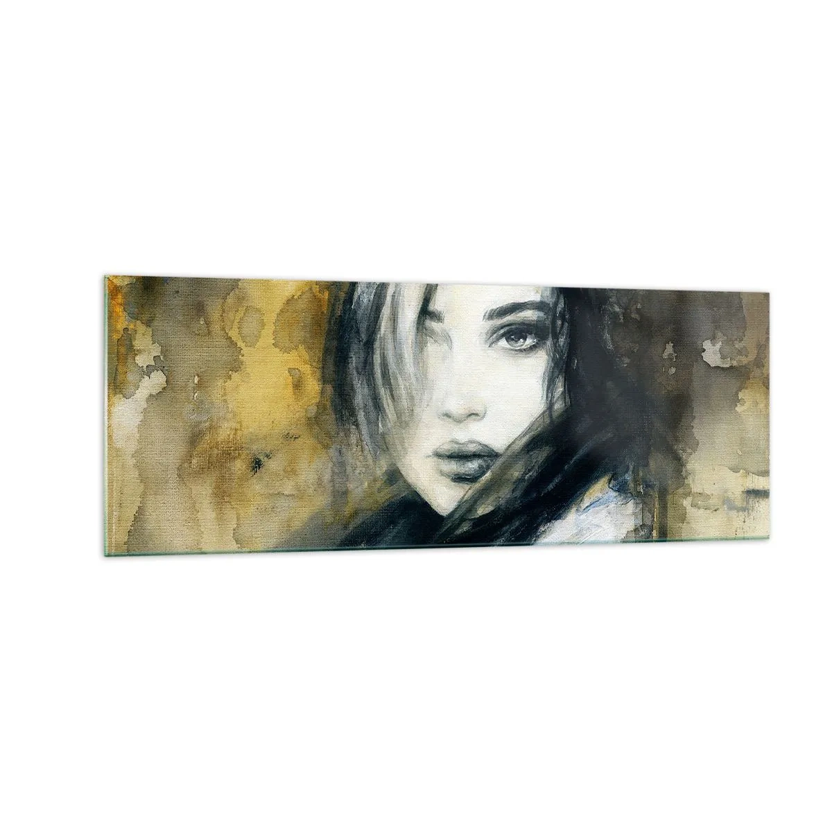 Quadro em vidro - Mais inocente ou sensual? - 140x50 cm