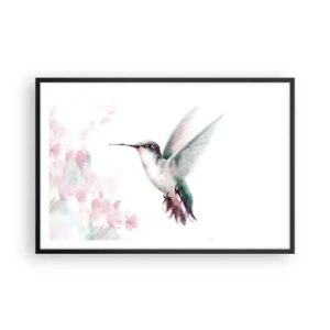 Pôster com moldura preta - Preso em agitação - 91x61 cm