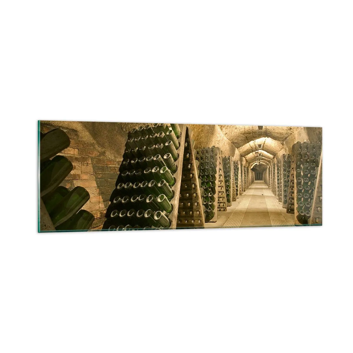 Quadro em vidro - O nascimento do sabor - 90x30 cm