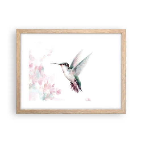 Pôster com moldura de carvalho claro - Preso em agitação - 40x30 cm