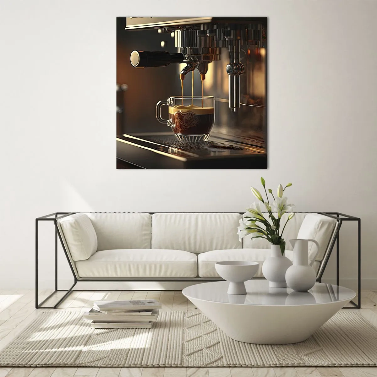 Quadro em vidro - Uma mistura sensual - 70x70 cm